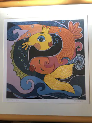 Petra Peschkes - Grafiek Petra Peschkes 1965 -Titel You + Me- Hand gesigneerd . kopen? Bied vanaf 20!