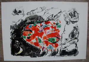 AcheterMarc Chagall - Litho: Derriere le Miroir - 1972? Enchérissez de 125!