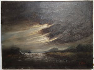 Niet of onleesbaar gesigneerd - Riviergezicht. kopen? Bied vanaf 10!