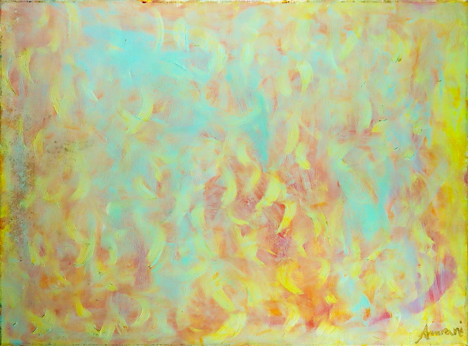 Niet of onleesbaar gesigneerd - Olieverf op doek, Abstracte compositie kopen? Bied vanaf 1!