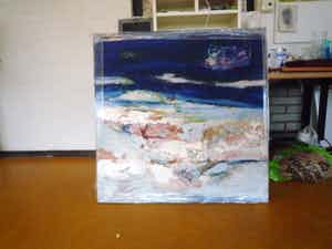 Irene van den Bos - Blue Landscape verkocht voor € 50!