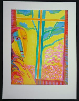 Joe Wols - Acryl op papier, Spring garden kopen? Bied vanaf 35!