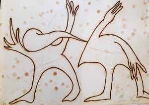 Reinhoud D'Haese - zeldzame ets / aquatint, Nr 6/25 , gesigneerd en ingelijst verkocht voor € 100!