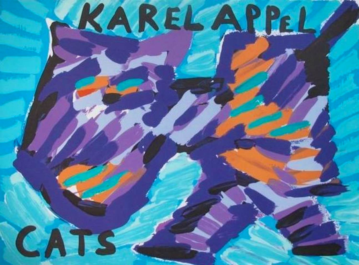 Karel Appel - Kleurenlitho HAPPY CAT kopen? Bied vanaf 110!