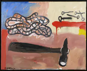 Anton Martineau - Olieverf op doek, Stilleven - Ingelijst kopen? Bied vanaf 1!