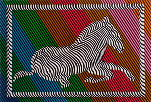 Victor Vasarely - Handgesigneerde zeefdruk: Zebra - Lage startprijs! kopen? Bied vanaf 299!