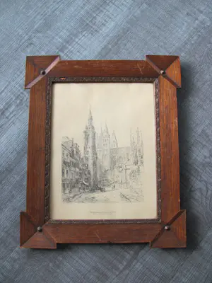 Ernest George - Rue Saint-Martin a Tournai (Doornik) kopen? Bied vanaf 25!