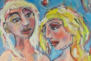 Christine Spierings - Olieverf op doek, Z.T. Naakten (Groot) kopen? Bied vanaf 70!