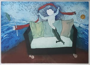 Michel van Overbeeke - Poppins Bench III - Ingelijst (Zeer groot) kopen? Bied vanaf 125!