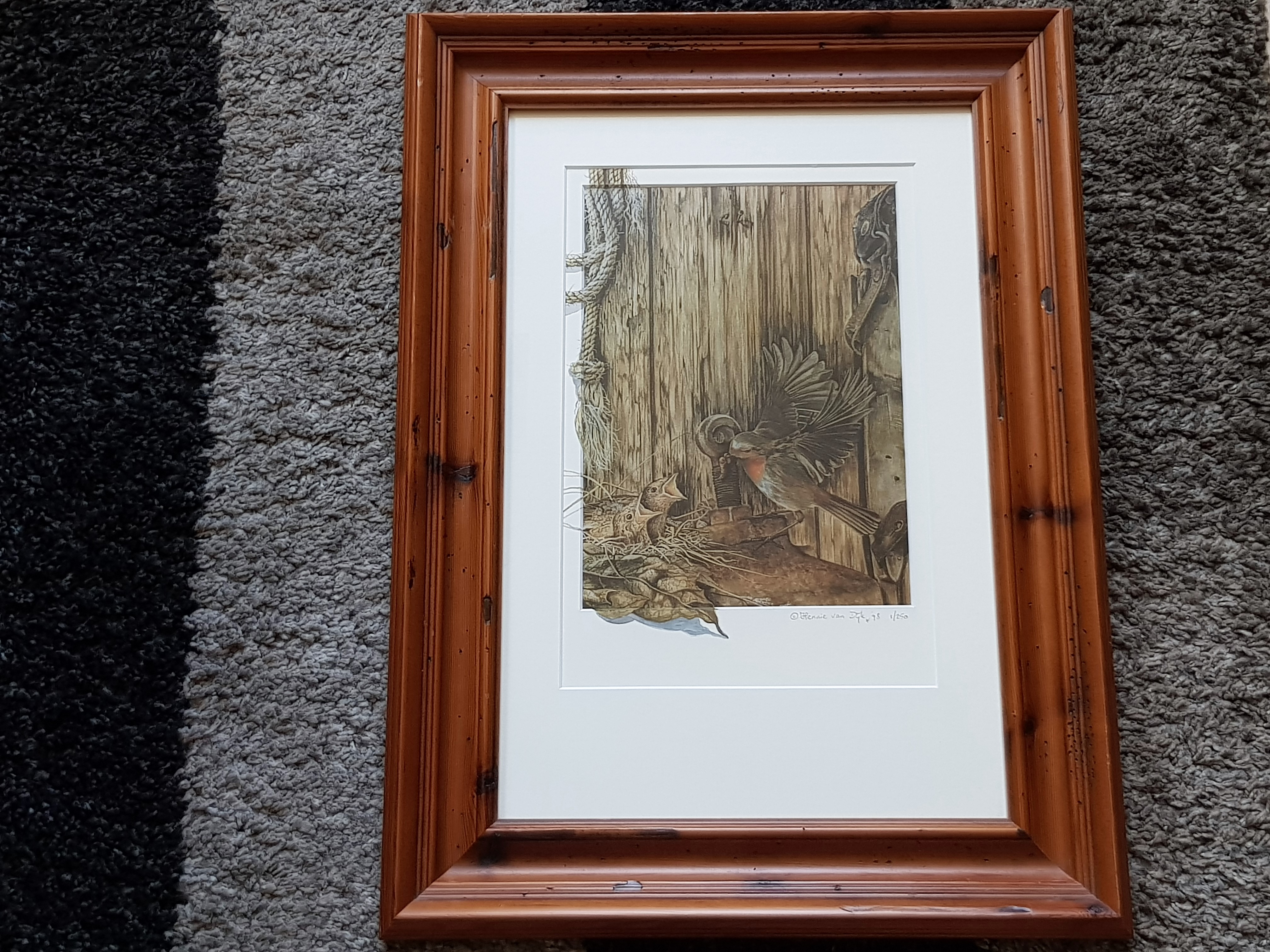 Hennie van Dijk - Voedertijd - Ingelijst met Certificaat kopen? Bied vanaf 30!