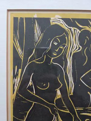 Han Snel - Vrouwen. Bali. Naakt. Houtdruk. kopen? Bied vanaf 199!