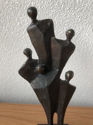 Brons (Onbekend) - Schitterend bronzen beeld " GEZIN / FAMILIE " kopen? Bied vanaf 35!
