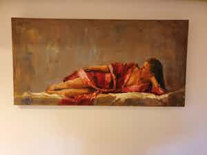 Mieke Robben - Liggende vrouw verkocht voor € 100!