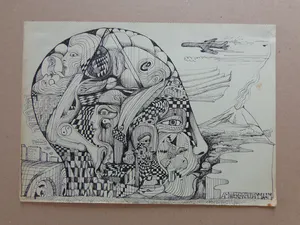 Ernst Vijlbrief - LOT VAN 2 WERKEN / ORIGINEEL WERK / 22x30cm + 21x17cm kopen? Bied vanaf 30!