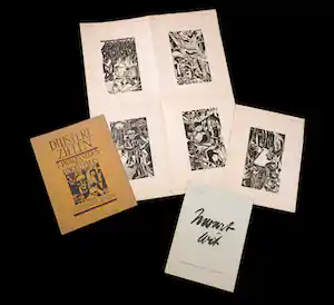 Fokko Mees - en andere! - Lot van 5 houtsnedes en een uitgave van 'Zwart Wit' verkocht voor € 45!