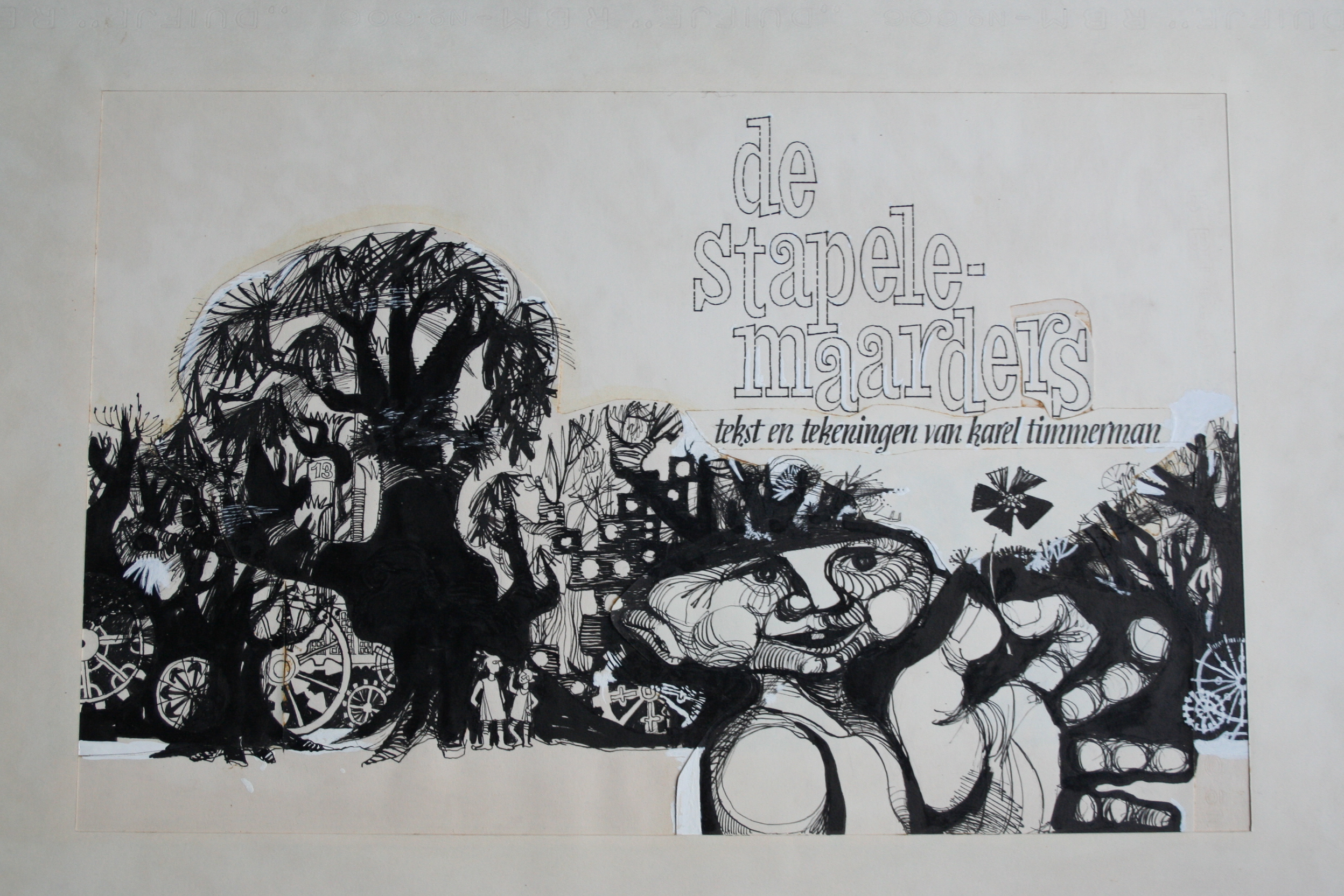 Karel Timmerman - 8 x gemengde techniek - stapele maarders kopen? Bied vanaf 40!