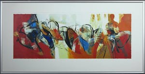 Peter Meijer - Zeefdruk, Bergen aan zee - Ingelijst (Groot) kopen? Bied vanaf 1!