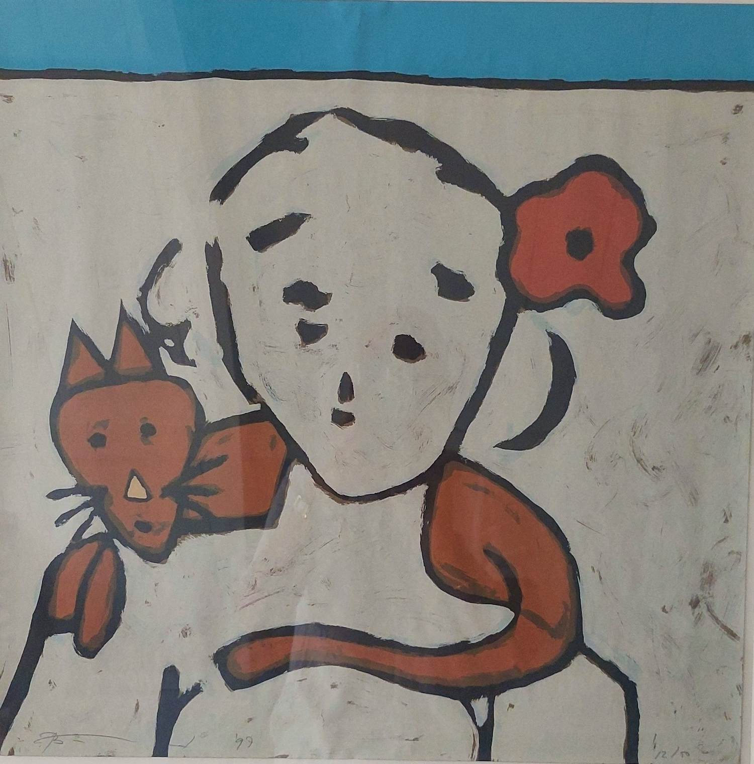 Buy Bart Drost - Meisje met kat? Bid from 55!