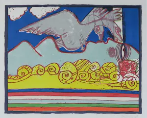 Corneille - Zeefdruk, Zonder titel - Ingelijst kopen? Bied vanaf 200!