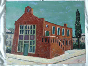 Denny Jacobs - Winters stadsgezicht te Arnhem kopen? Bied vanaf 120!