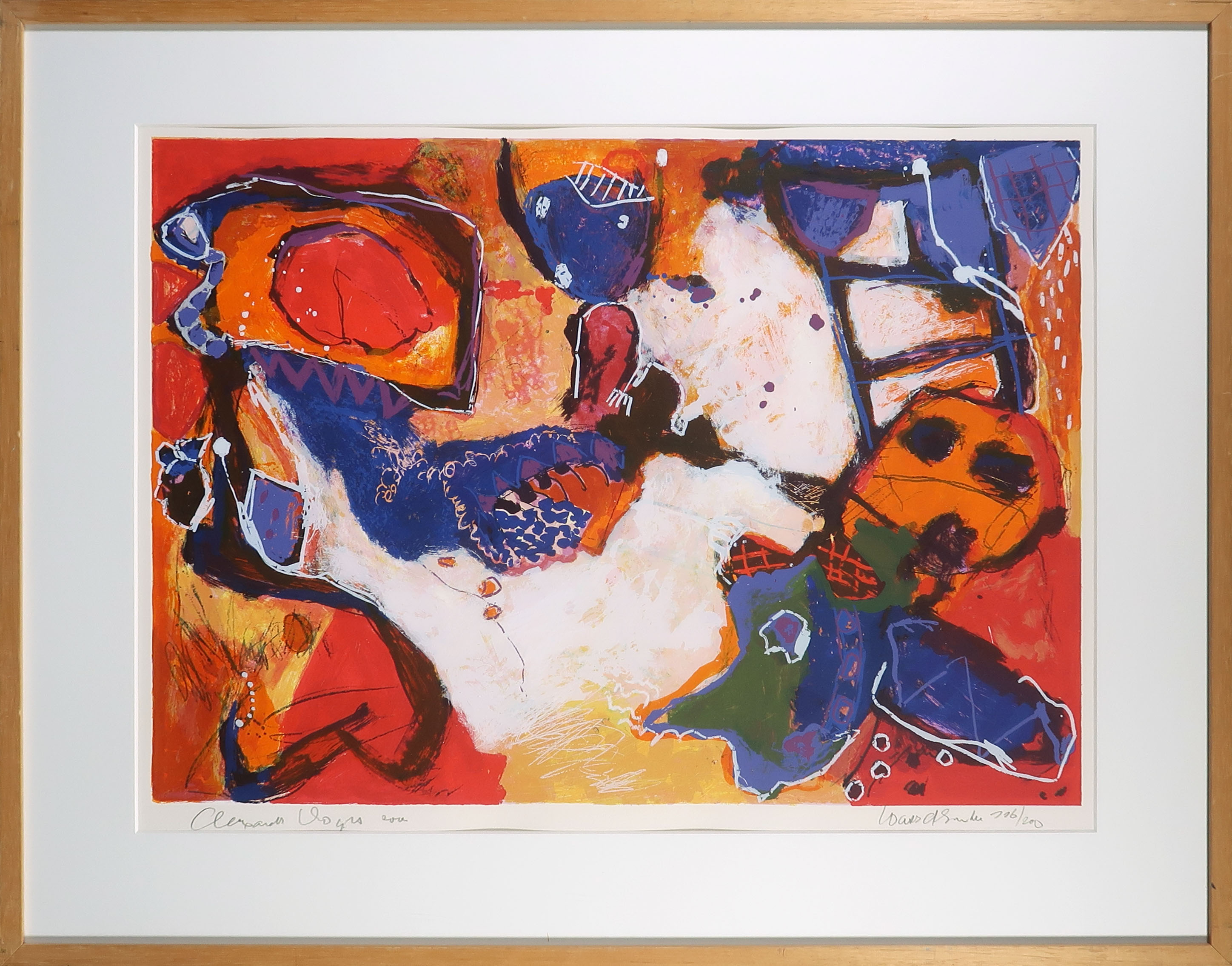 Alexander Vogels - Zeefdruk, Waterdrinker - Ingelijst verkocht voor € 50!