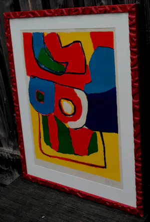 Karel Appel - Ingelijste zeefdruk - 1969 kopen? Bied vanaf 995!