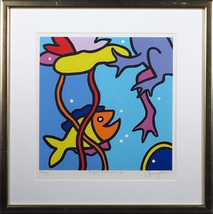 Shunyam - Zeefdruk, Royal summer II - Ingelijst kopen? Bied vanaf 50!