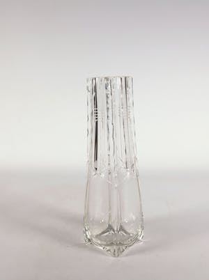Royal Leerdam - Glas, Lot van 4 blankglazen vaasjes. kopen? Bied vanaf 1!
