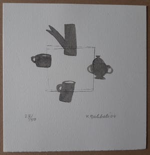 Klaas Gubbels - ingekleurde ets/aquarel oplage 27/40 kopen? Bied vanaf 250!