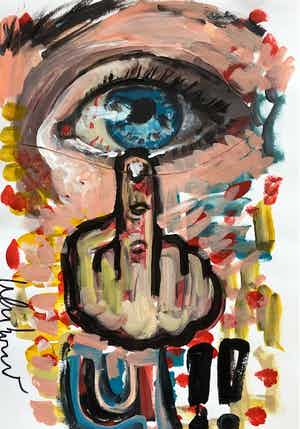 Peter Klashorst - Fuck U verkocht voor € 100!