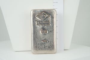 2554 - Degussa gegoten massief Zilveren 999 baartje/broodje - 500GR kopen? Bied vanaf 340!