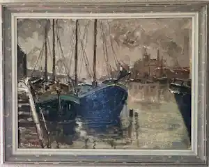 Toni Elster - 2 Schiffe am Anleger verkocht voor € 200!
