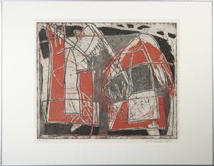 Wim Zurne - Ets, Zonder titel - Ingelijst kopen? Bied vanaf 40!