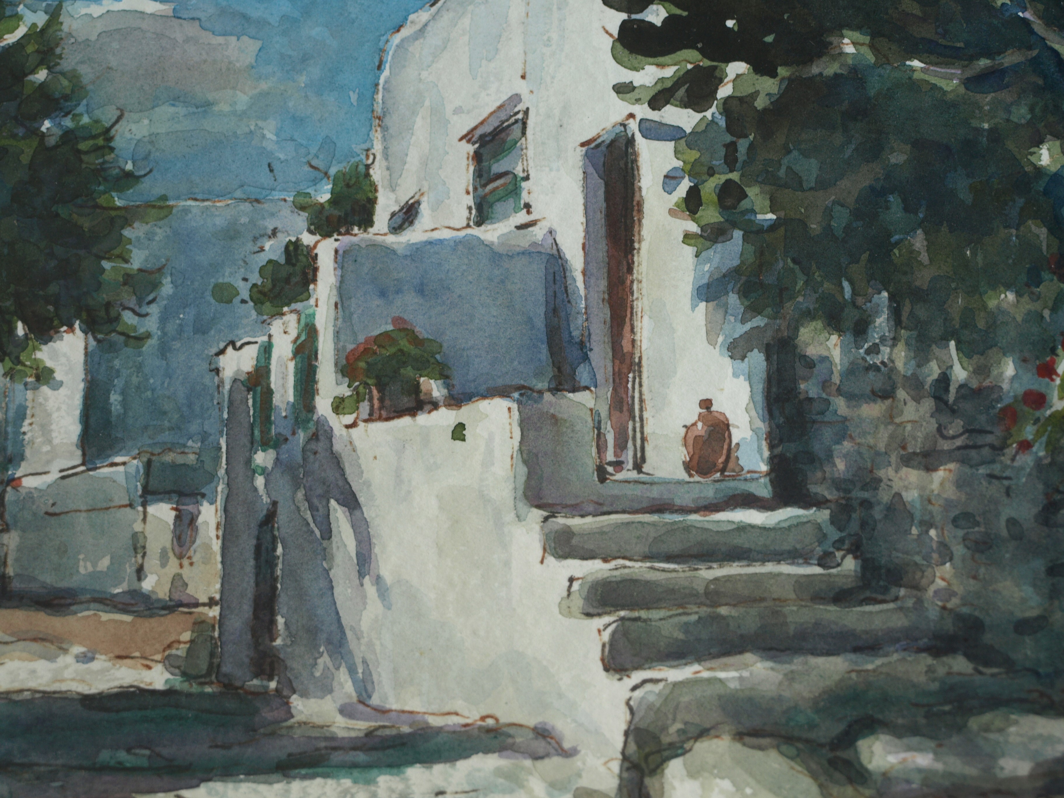 Niet of onleesbaar gesigneerd - 2 Aquarellen , gesigneerd & ingelijst – Engelse kunstenaar? kopen? Bied vanaf 1!