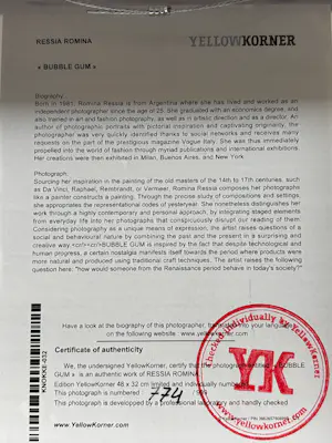 Romina Ressia - Bubble gum yellowkorner kopen? Bied vanaf 250!