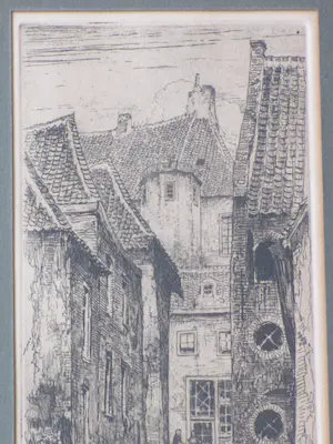 Eugene Lucker - Proosthof / Commanderie Nijmegen - Ets kopen? Bied vanaf 100!