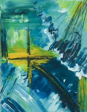 Esther Brink - Gemengde techniek op papier, Natuurkracht - Ingelijst kopen? Bied vanaf 1!