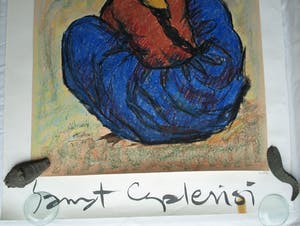 Muhammed Bilgehan Atalay - Pastel , “Zittende vrouw” – Groot - 1991 kopen? Bied vanaf 1!