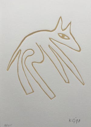 Klaas Gubbels - linosnede uit 1998 - oplage 125. kopen? Bied vanaf 195!