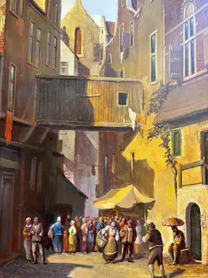 AcheterJacques Douven - Schilderij met kader? Enchérissez de 200!