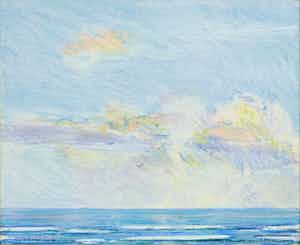 Paul Overhaus - Wolken boven zee verkocht voor € 35!