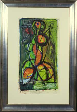 Corneille - Litho, Zonder titel - Ingelijst (Groot) verkocht voor € 400!