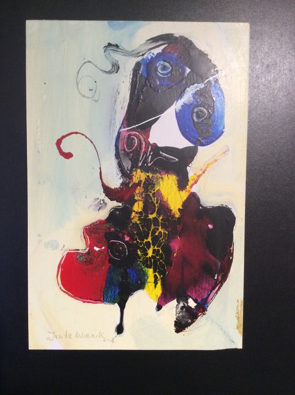 Jan te Wierik - Schitterend werkje op paneel in originele lijst kopen? Bied vanaf 450!