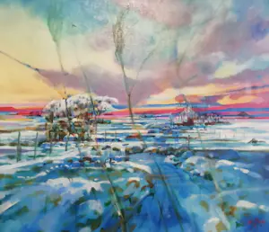 Ger Polak - Winter in de polder.....Bergen nh . kopen? Bied vanaf 600!