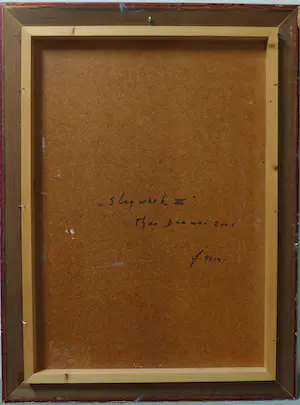 Theo Daamen - Schilderij, Slagwerk III Olieverf op paneel uit 1991 kopen? Bied vanaf 400!