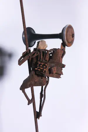 Jan Verschueren - Groot sculptuur gemaakt van ijzer, To the next level kopen? Bied vanaf 700!