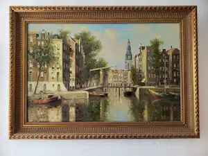 Hendrik ten Hoven - Amsterdamse gracht met zicht op de Zuiderkerk kaufen? Bieten Sie von 350!