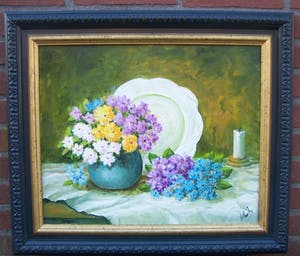 Niet of onleesbaar gesigneerd - Stilleven met asters. kopen? Bied vanaf 1!