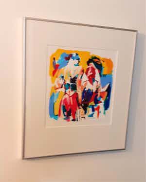 Lou Thissen - In Gesprek (mooi gelijst!) verkocht voor € 125!