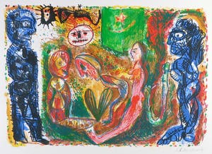 Rik van Iersel - Litho, Nachtelijke ontmoeting kopen? Bied vanaf 1!